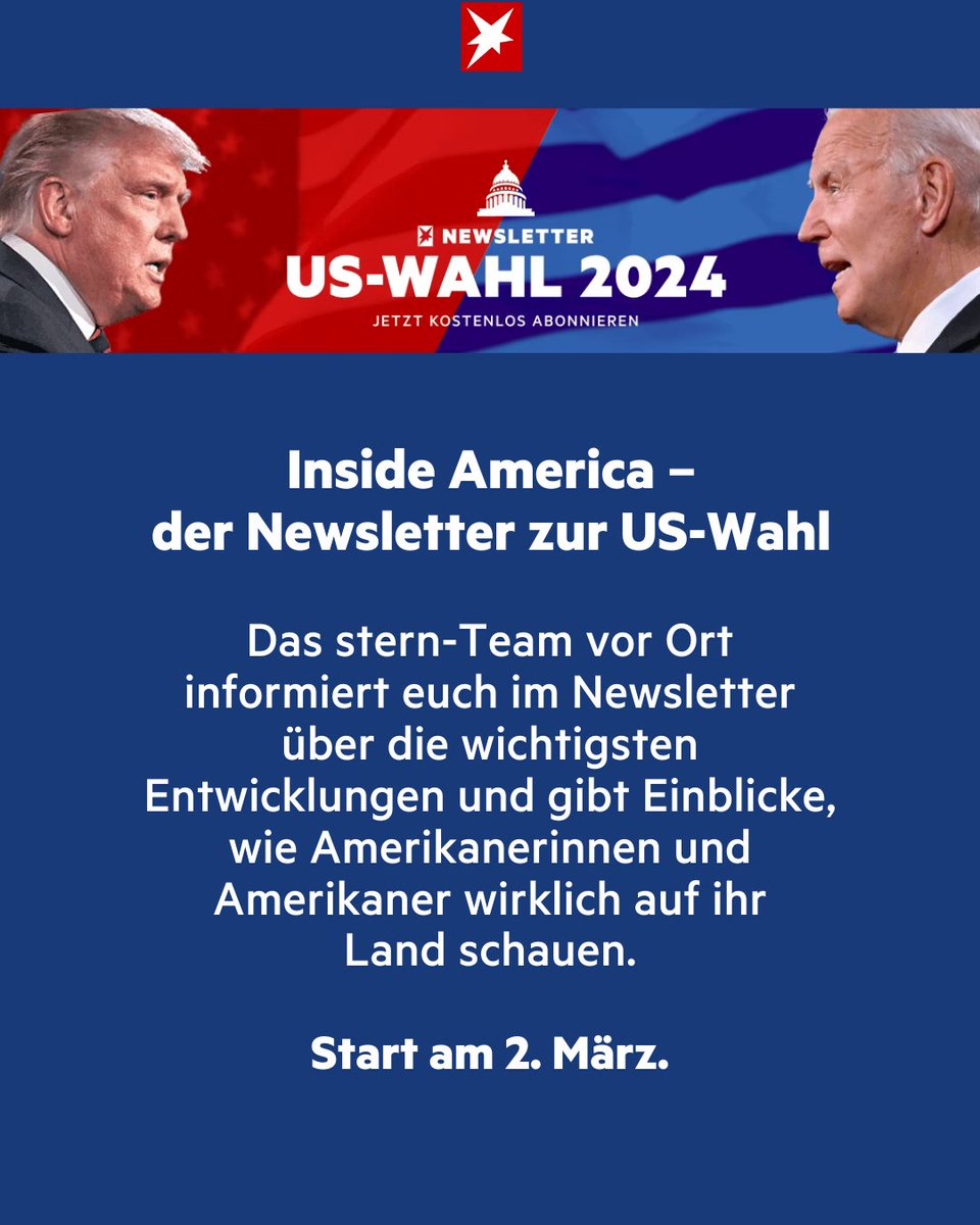 sternde's tweet image. Unsere Korrespondenten und Reporterinnen berichten von vor Ort über Traditionelles wie Außergewöhnliches, führen Gespräche mit Wählerinnen, Wählern und Gewählten und erzählen euch von unterwegs die Geschichten hinter ihren Recherchen. Den neuen Newsletter zur US-Wahl könnt ihr…
