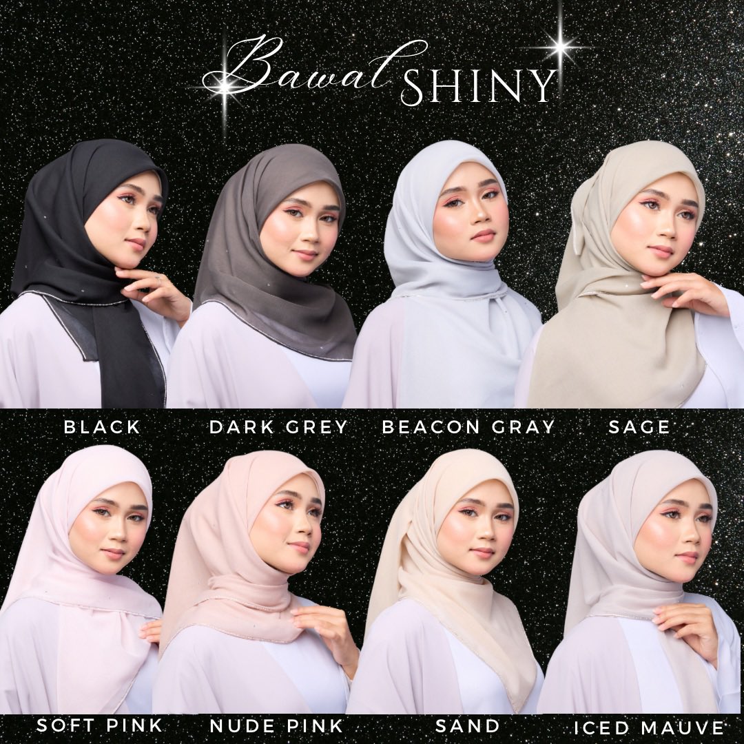 syzleenanisa's tweet photo. Meh cuci-cuci mata tengok bawal shiny dari Misriscarves 🫶🏻 i nak belanja 2 girls bawal diamond ni untuk tudung raya. 

Just RT tweet ni je. Insyaallah esok release pukul 8 malam https://t.co/lCKfu9LPPg