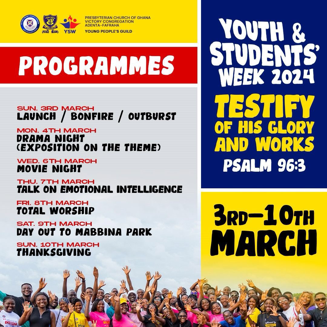 victoryypg's tweet photo. The countdown is on!
🥳🥳🥳

0️⃣3️⃣ Days to go ⏰ 

🐜icipate 
#TestifyofHisGloryandMarvelousDeeds
#MemoriesThatWillLastaLifetime
#YSW24
#victoryypg https://t.co/W5gQSGX0YL