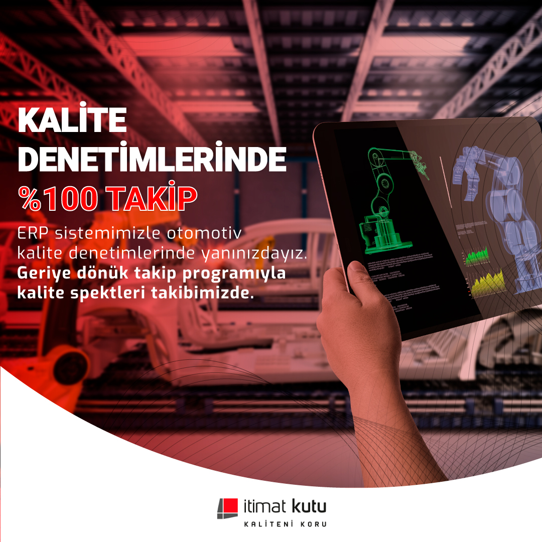 itimat_kutu's tweet photo. Kalite Yönetimlerinde %100 Takip

ERP sistemimizle otomotiv
kalite denetimlerinde yanınızdayız.
Geriye dönük takip programıyla
kalite spektleri takibimizde. https://t.co/Hj4qmi79NN