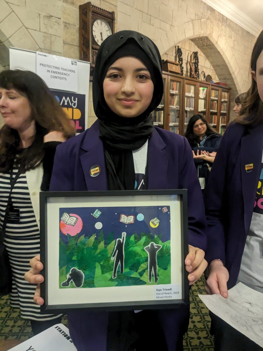 Some highlights from the 1yr anniversary event on EiE #LetMyFriendsLearn campaign. Alumni Campaign Champion Mia @HaringeyLP & Campaign Champions 2024 Amayah and Rebecca @CDSHumanities discuss their creative campaigns! #LetMyFriendsLearn 🎨✊🌎📚