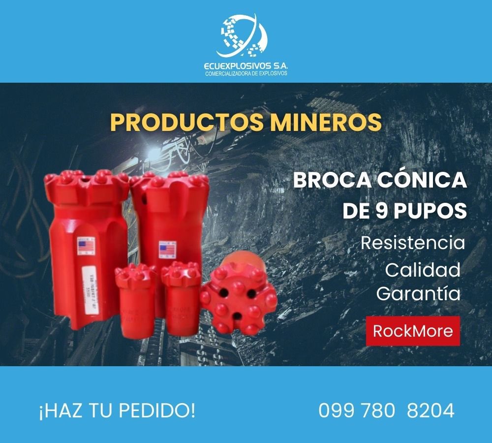 ecuexplosivos's tweet photo. #proveedoresresponsables 🤝
Brocas para perforación de cielo abierto.
Pídelas al: 099 780 8204
#Ecuexplosivos #productosmineros #Rockmore #brocas #calidad https://t.co/9lkdQc3Oqa