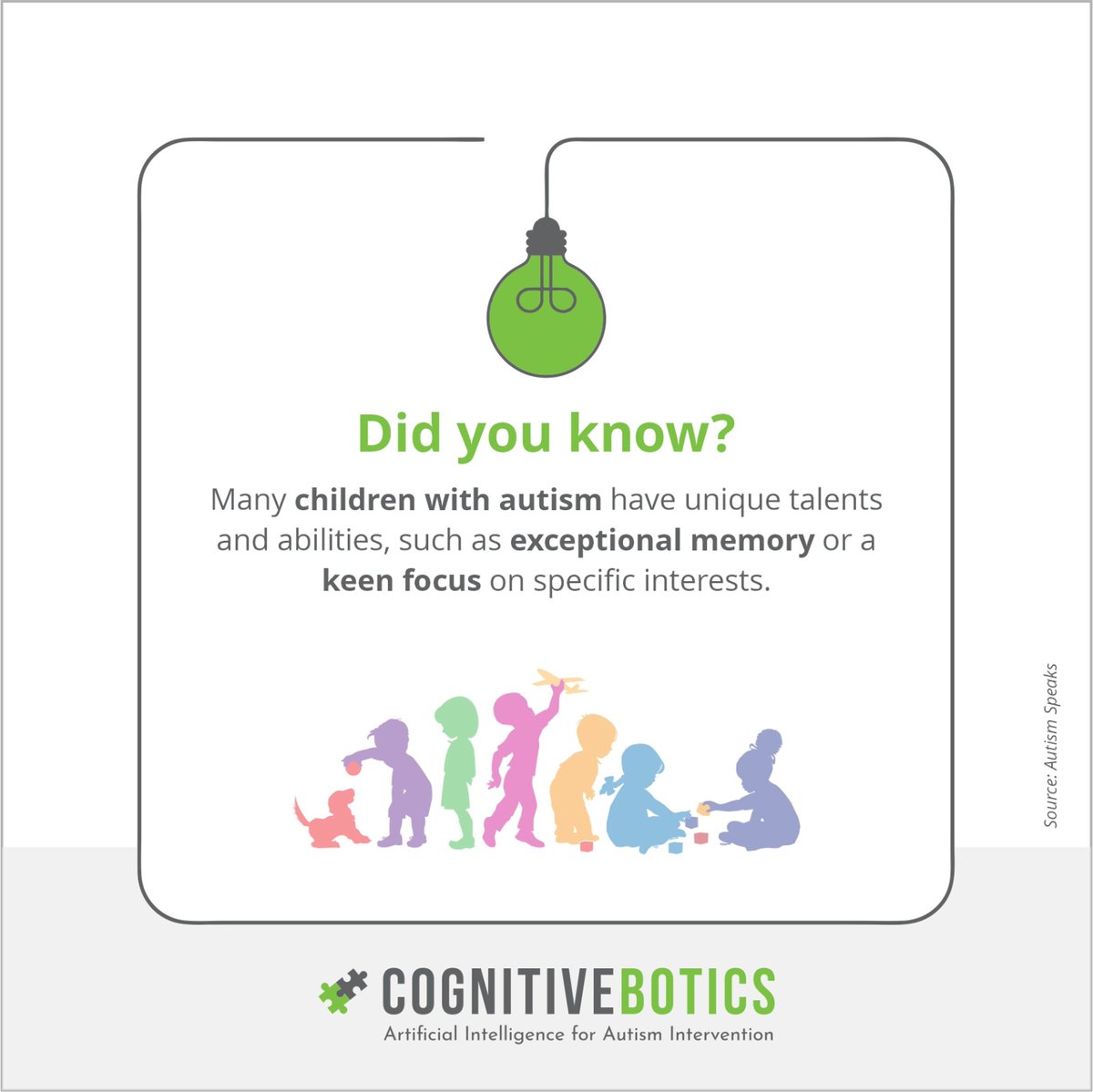 CognitiveBotics's tweet image. Watching children with autism work &amp;amp; grow is truly a remarkable sight.With each challenge they conquer, their minds expand &amp;amp; skills sharpen. At Cognitivebotics, we support their journey as they flourish into remarkable individuals.​ Visit us: cognitivebotics.com 
#autism #asd