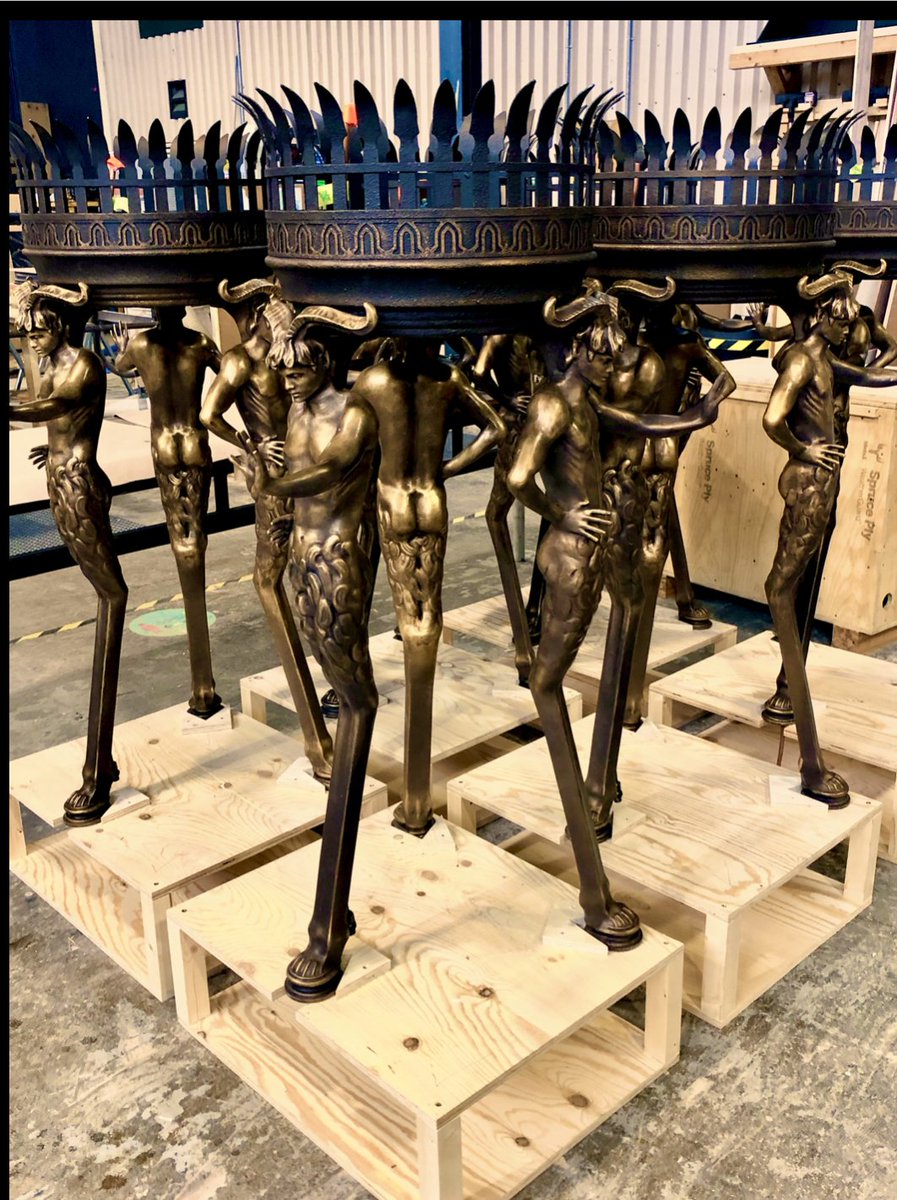 BarryWaldo's tweet photo. Look at the finish on these!
I've gone down the rabbit hole-must get back to work. ...a favorite #set piece of beautiful #artisan #craftsmanship for Hell. Light them up๐ฅ!
@jongarysteele @SandmanNews #TheSandman #Netflix #productiondesign #artdepartment #setdecorator #Sandman https://t.co/nvEPAs8wsz