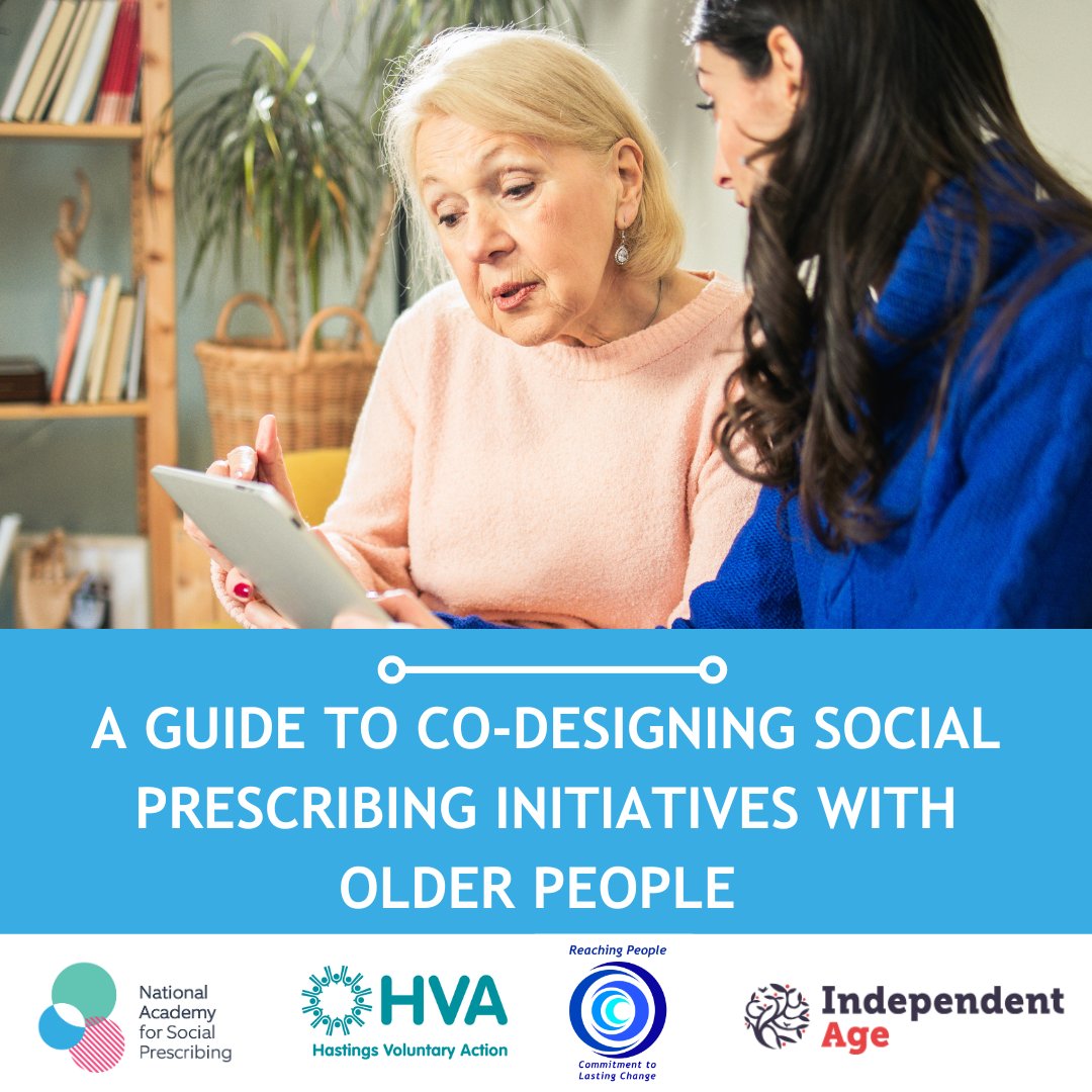 In partnership with @IndependentAge, we commissioned 2 pilot projects to understand how #SocialPrescribing can work to support #OlderPeople. This toolkit is designed to help organisations with co-designing social prescribing initiatives with older people: ow.ly/ZU9850QIKL7