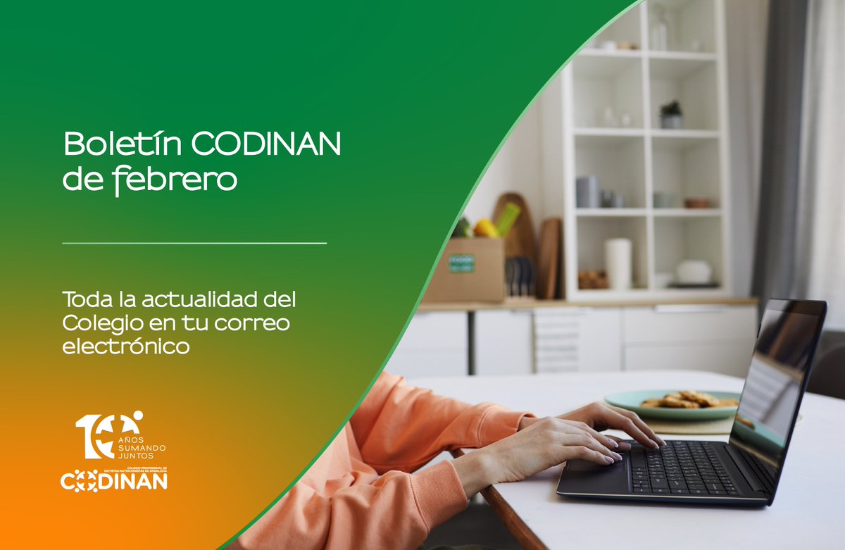 DN_Andalucia's tweet photo. ¡Hoy es día de boletín #CODINAN! 📬
📧 Ya hemos enviado a todos nuestros colegiados el boletín mensual con toda la actualidad del Colegio, incluidas las últimas ofertas de empleo y las formaciones que más os pueden interesar para seguir ampliando conocimientos. https://t.co/UpRnt9iGeE