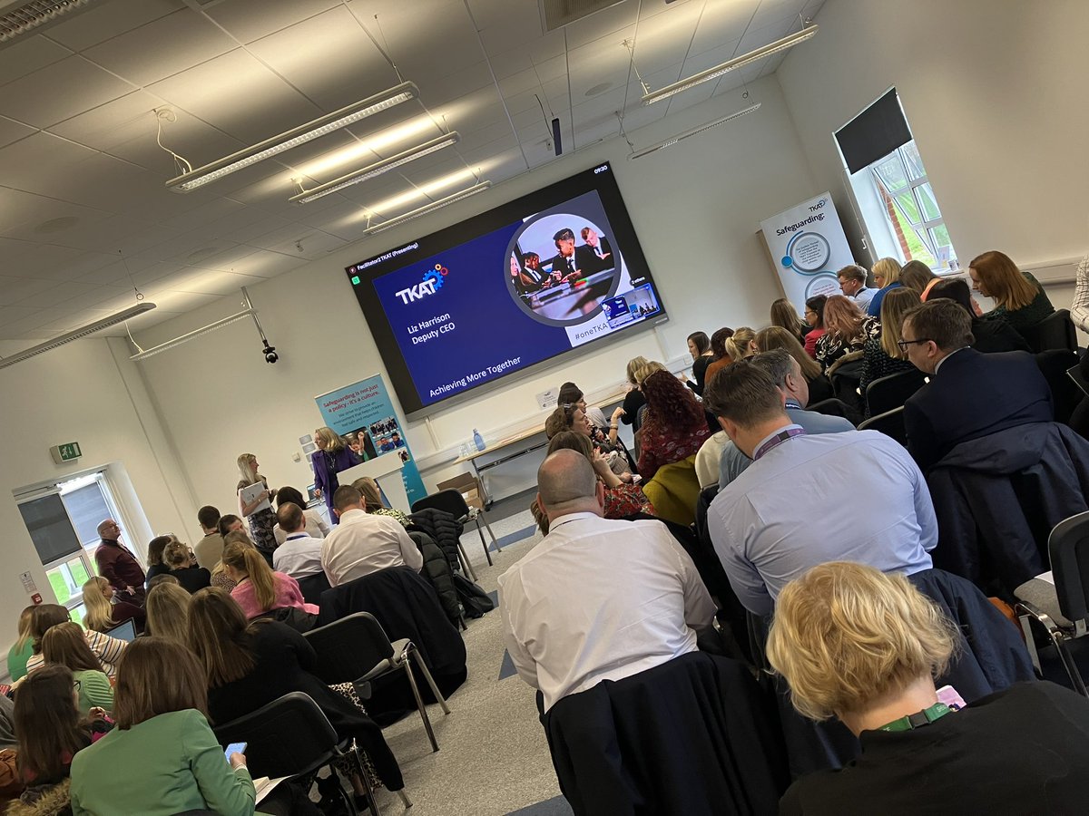 The conference room is filling up ready for TKAT’s annual safeguarding conference. @TKATAcademies @TKATSafeguard #safeguarding #oneTKATfamily #TKATsafeguarding