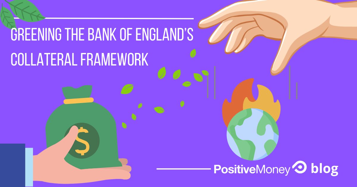🧵NEW: The Bank of England’s collateral framework is a core part of the financial system that you’ve probably never heard of. But in its current state, it’s helping environmentally damaging companies, when it could be supporting greener ones 👇 positivemoney.org/2024/02/stop-t…