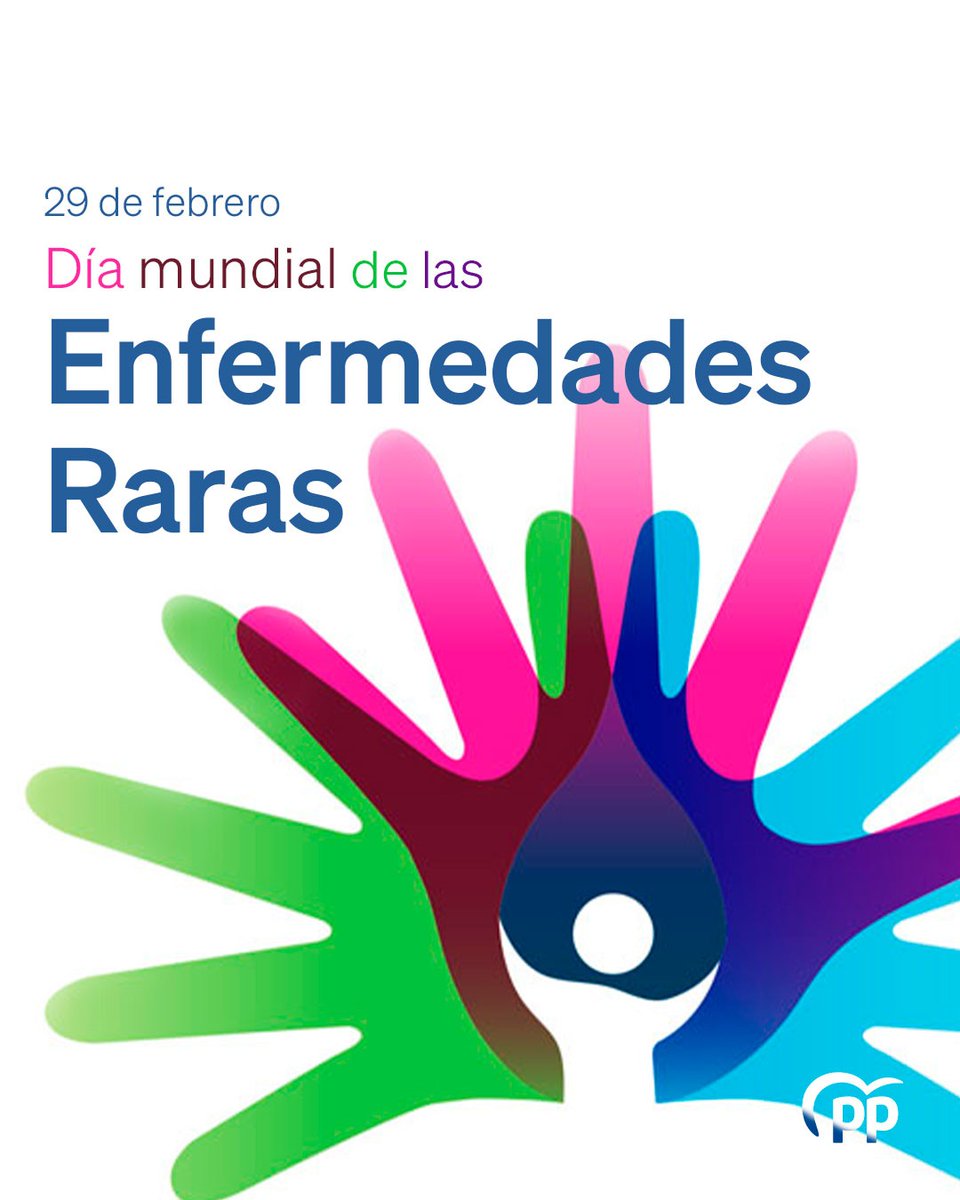 En el Día de las #EnfermedadesRaras y cada día del año los pacientes y sus familias cuentan con el apoyo del @ppopular. Mi gratitud a los sanitarios y educadores. Es fundamental agilizar el diagnóstico, más fondos para investigación y visibilidad para acabar con los estigmas.