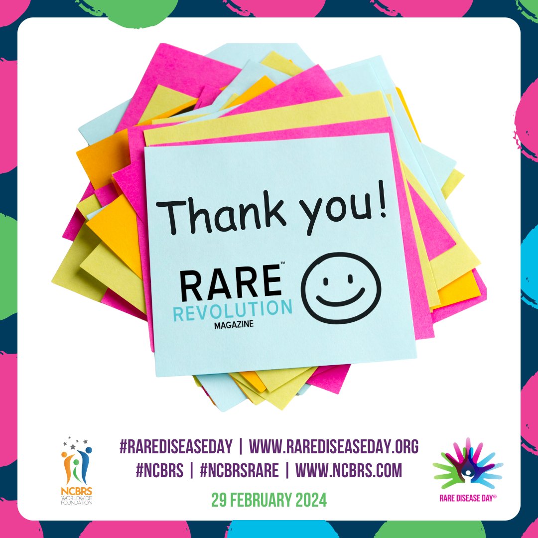 Thanks for the #RareDiseaseDay #TuesdayTakeover, @RareRevolutionM. We hope you enjoyed learning about #NCBRS and our global community at @ncbrsfoundation. To contact us please email us at: contactus@ncbrs.com or visit ncbrs.com #NCBRSRare #PatientGroup #RDD #RDD2024