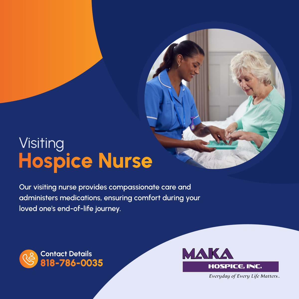 Our Visiting Hospice Nurse offers compassionate care and medication support. Contact us today for expert end-of-life assistance.

#VanNuysCA #HospiceCare #EndOfLifeSupport