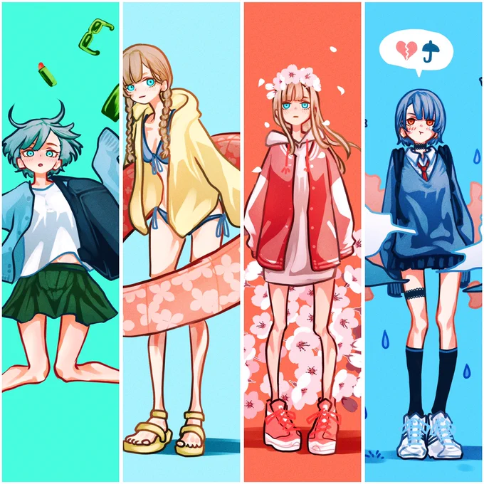 #今月かいた絵を晒そう 毎日1枚の幸せをキミに 