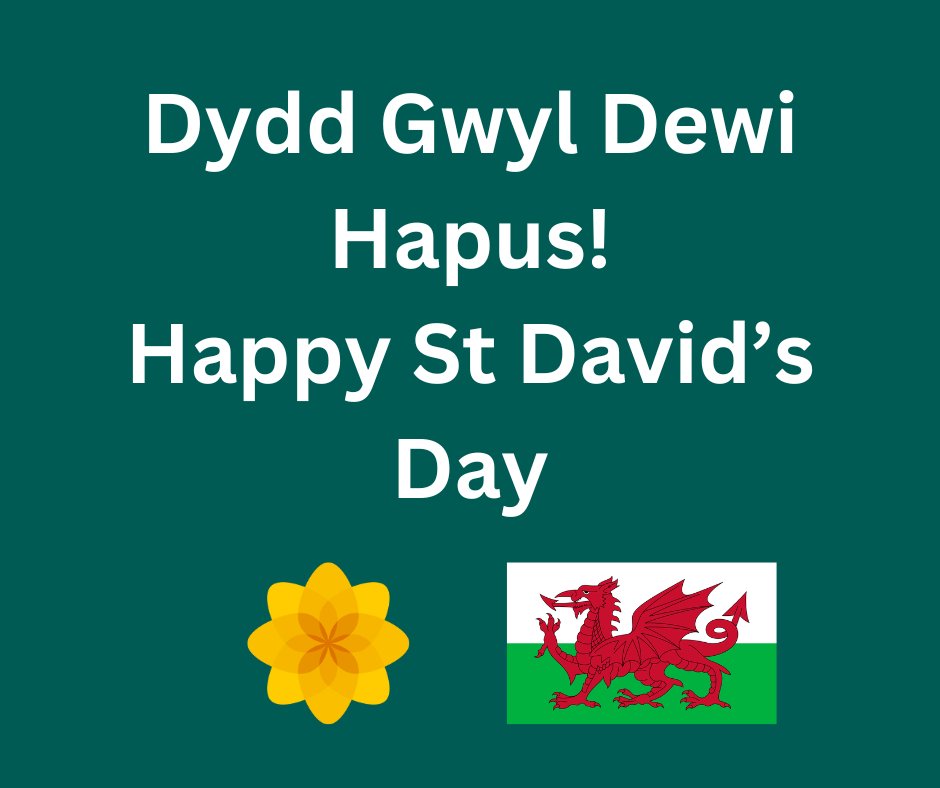 🏴󠁧󠁢󠁷󠁬󠁳󠁿 Dydd Gwyl Dewi Hapus! 🏴󠁧󠁢󠁷󠁬󠁳󠁿 🏴󠁧󠁢󠁷󠁬󠁳󠁿 Happy St David's Day! 🏴󠁧󠁢󠁷󠁬󠁳󠁿