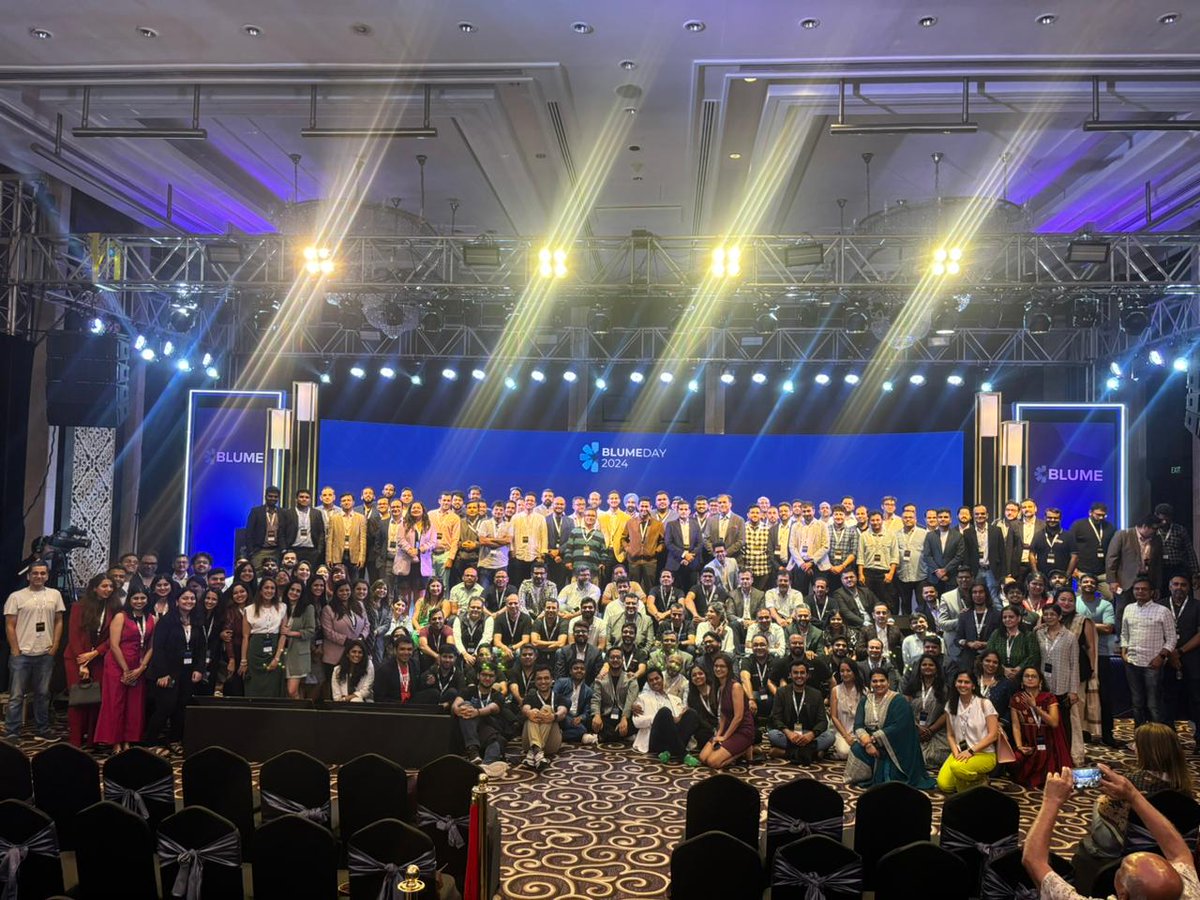 #BlumeDay 2024!

Here's a mega shout-out to all the founders, investors, LPs, friends, and more who joined us in making Blume Day 2024 a very, very special occasion. We loved meeting you inside the banquet and chatting with you outside.

Leaving you all with the special Blume Day