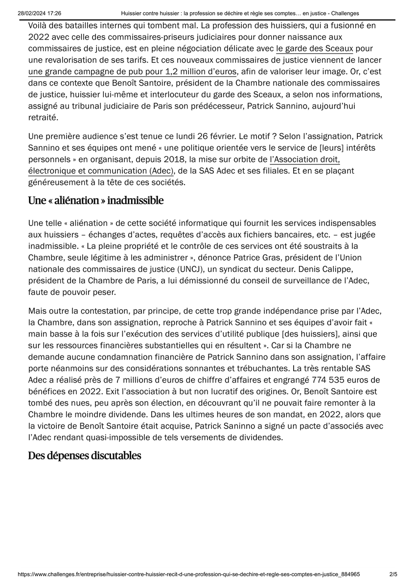UNCJ_'s tweet photo. Cette semaine, l'hebdomadaire économique Challenges a publié un article décortiquant le contexte des tensions qui touchent aujourd'hui la communauté des #CommissairesdeJustice depuis 2018. 

👉 Un article à lire impérativement : https://t.co/Knkk0cbnPq…... 

#RendezLAdec #UNCJ https://t.co/Fs9IFxjK76