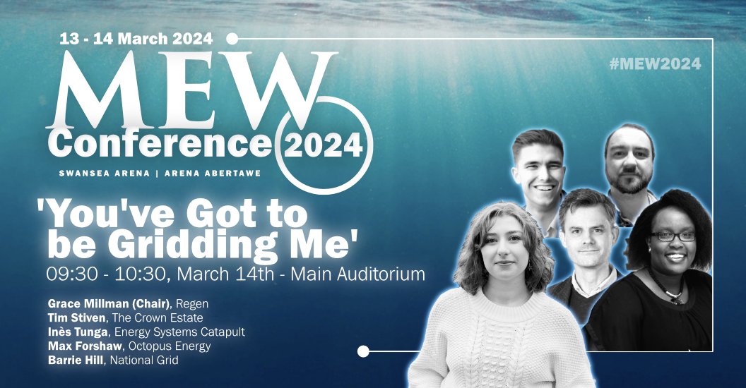 A week left to get tickets for #MEW2024 - you've got to be gridding me?! 👀 We're excited for this session, which will shine a light on ongoing efforts to enhance and develop the grid particularly in North Wales and the Celtic Sea region ⚡️ 🎟️: marineenergywales.co.uk/mew2024/