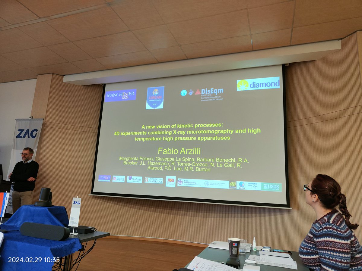 <a href="/Fabio_Arzilli/">Fabio Arzilli</a> presenting at the Workshop on Advanced X-ray characterization technologies in Earth Sciences 🤩🌋
<a href="/ZAG_Slovenia/">ZAG</a> <a href="/4Dvolc/">4DVOLC</a>