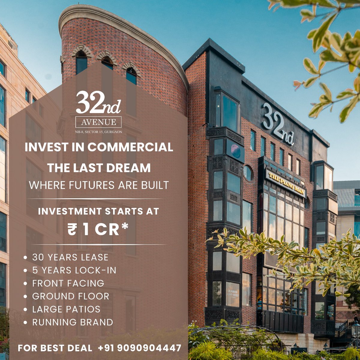 𝟑𝟐𝐧𝐝 𝐀𝐯𝐞𝐧𝐮𝐞 𝐌𝐢𝐥𝐞𝐬𝐭𝐨𝐧𝐞 has brought exclusive opportunity for investors in 𝐬𝐞𝐜𝐭𝐨𝐫 𝟏𝟓, 𝐆𝐮𝐫𝐮𝐠𝐫𝐚𝐦.

𝐂𝐨𝐧𝐭𝐚𝐜𝐭 𝐅𝐨𝐫 𝐁𝐞𝐬𝐭 𝐃𝐞𝐚𝐥: 𝟗𝟎𝟗𝟎𝟗𝟎𝟒𝟒𝟒𝟕

#32nd #32ndavenue #32ndmilestone #gurgaon #realestate #returnoninvestment #bestdeals