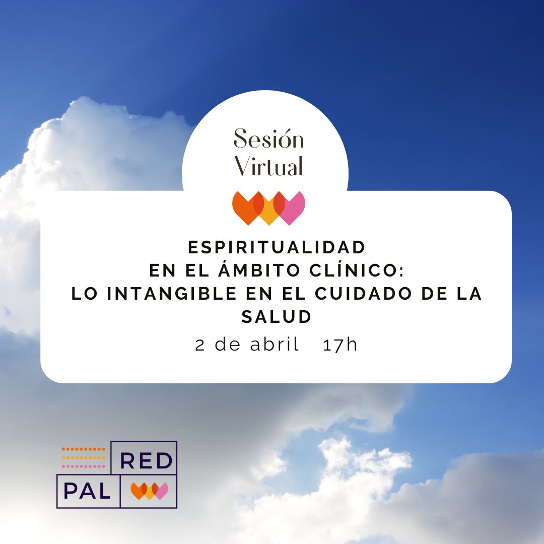👩🏽‍💻En «Espiritualidad en el ámbito clínico: lo intangible en el cuidado de la salud» sensibilizaremos a profesionales en la atención de las necesidades espirituales en la asistencia clínica como parte de la humanización de los cuidados con <a href="/Lopez_Tarrida/">Angela C. Lopez-Tarrida</a>
redpal.es/formacion/sesi…