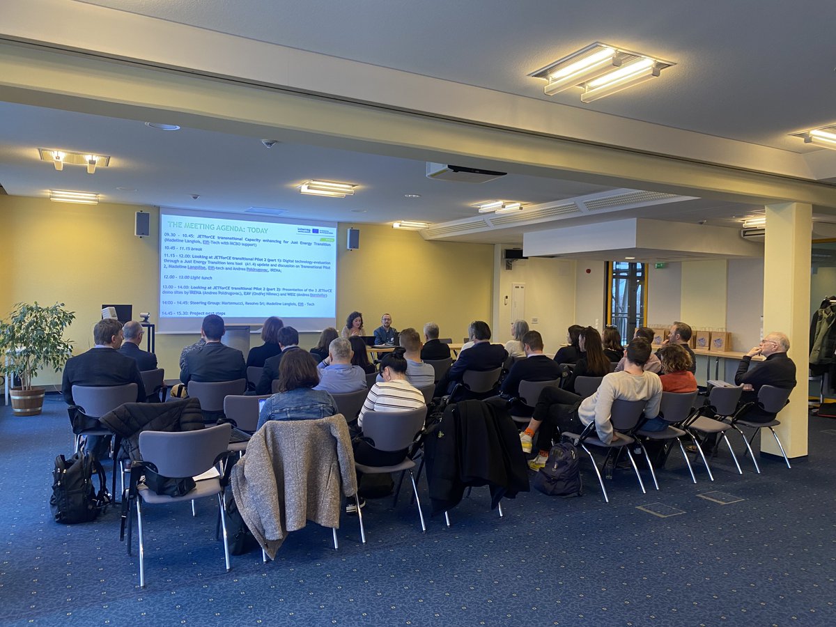 This week at the 3rd JETforCE meeting, project partners &amp; members of the Transnational Just Energy Transition Alliance (T-JETA) partake in participatory sessions that feed into JETforCE outputs — including the JETforCE Challenge Mapping Tool, now launched for pilot testing.