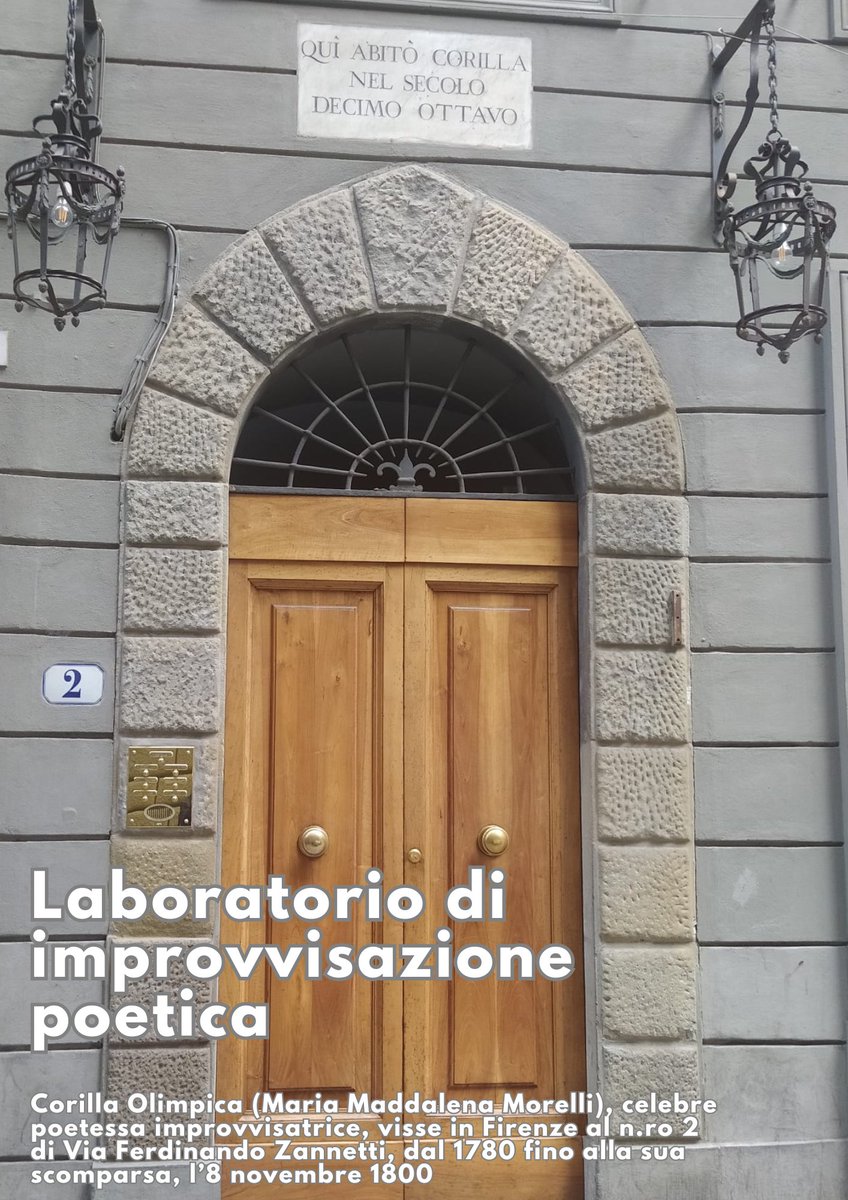 Al via, anche questo anno, il Laboratorio di #improvvisazione poetica. Il laboratorio si svolge all'interno del CL in ProGeAS, ed è #aperto a #studenti, #personaleuniversitario ed anche ad interessati #esterni. Info -> bit.ly/3SYMxZH @UNI_FIRENZE @quiprato