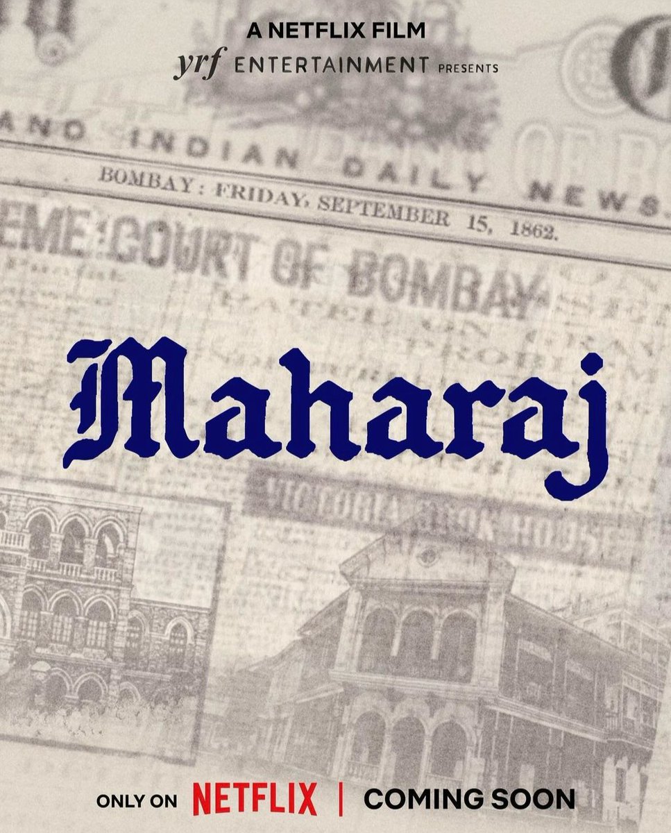 #Maharaj poster! #JunaidKhan's debut Movies @netflixindia #NextOnNetflixIndia