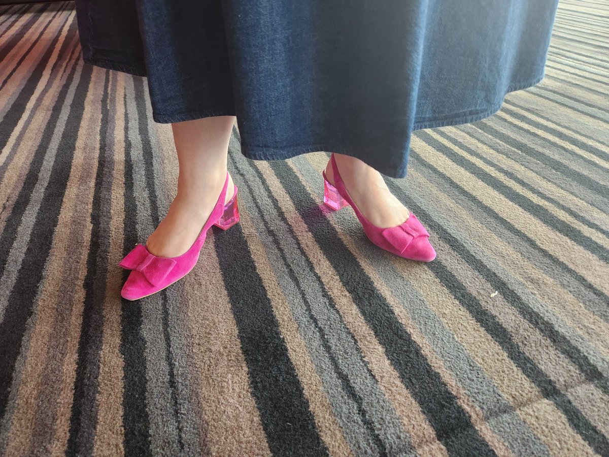 EvePropper's tweet image. Click those heels ! &amp;amp; get a good night&apos;s sleep @PathologyRCPA #PathUpdate2024 kicks off tomorrow @AdelaideCC @BizEventsAdl ps whose shoes are these ? Haigs chocolate 🍫 for the winner !