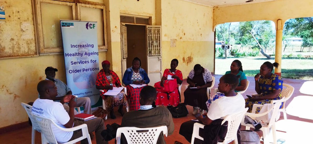 #HealthyAgeing session with Community Health Promoters - it is all about #OlderPeople, #Voice, #Learning, #sharing for access to health & care. @voicetweetz @HennetKenya @MOH_Kenya @LabourSPKE