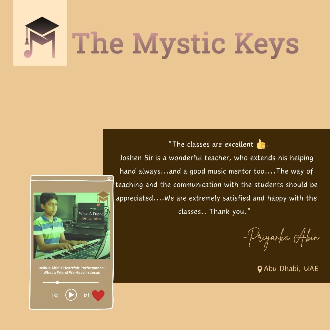 A heartfelt thank you!
#appreciation #studentfeedback #onlinemusic  #growingtogether #community #studentvoice #onlinemusiclearning #alwayslearning #grateful #musiceducation #onlinemusiclessons #learnmusiconline #learnaninstrument #themystickeys