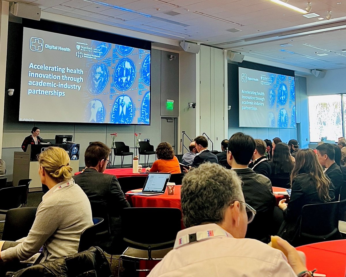 Day one of the well-attended Digital Health Conference <a href="/StanfordMed/">Stanford Medicine</a> included an interesting talk on accelerating health innovation through academic-industry partnerships. Inspired by GOALD research? 🤔
📢The GOALD project finishes today 👋
Follow <a href="/PlymUniCHT/">Centre for Health Technology</a> to keep in touch