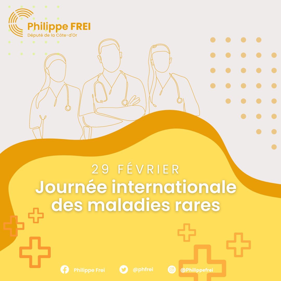 Journée internationale des #maladiesrares | En France près de 3 millions de personnes sont touchées par l'une des 6 000 à 8 000 maladies rares identifiées. Depuis 2015, 3 plans nationaux ont été mis en place. Continuons de soutenir la recherche et de renforcer l'accès aux soins !