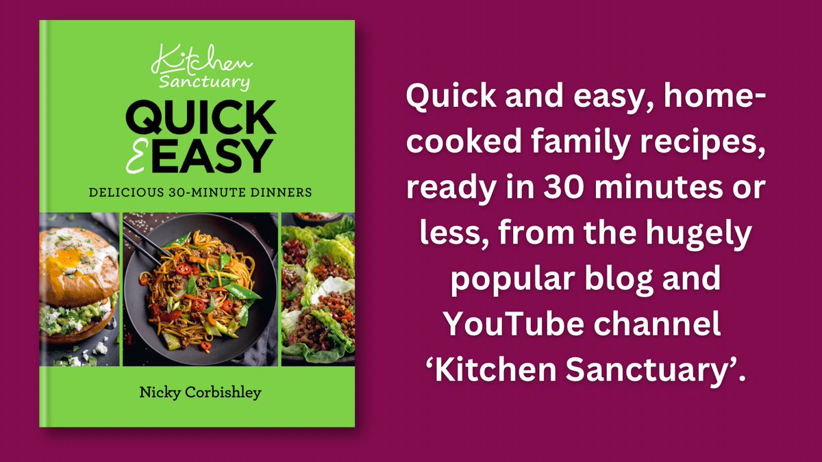 Kyle Books (@kyle_books) on Twitter photo Out now! KITCHEN SANCTUARY QUICK & EASY publishes today π
After their debut bestseller Itβs All About Dinner, <a href="/KitchenSanc2ary/">Kitchen Sanctuary</a> is back β this time focusing on quick and easy meals all made in 30 minutes or less, proving that delicious doesnβt have to mean demanding. Out now! KITCHEN SANCTUARY QUICK & EASY publishes today π
After their debut bestseller Itβs All About Dinner, <a href="/KitchenSanc2ary/">Kitchen Sanctuary</a> is back β this time focusing on quick and easy meals all made in 30 minutes or less, proving that delicious doesnβt have to mean demanding.