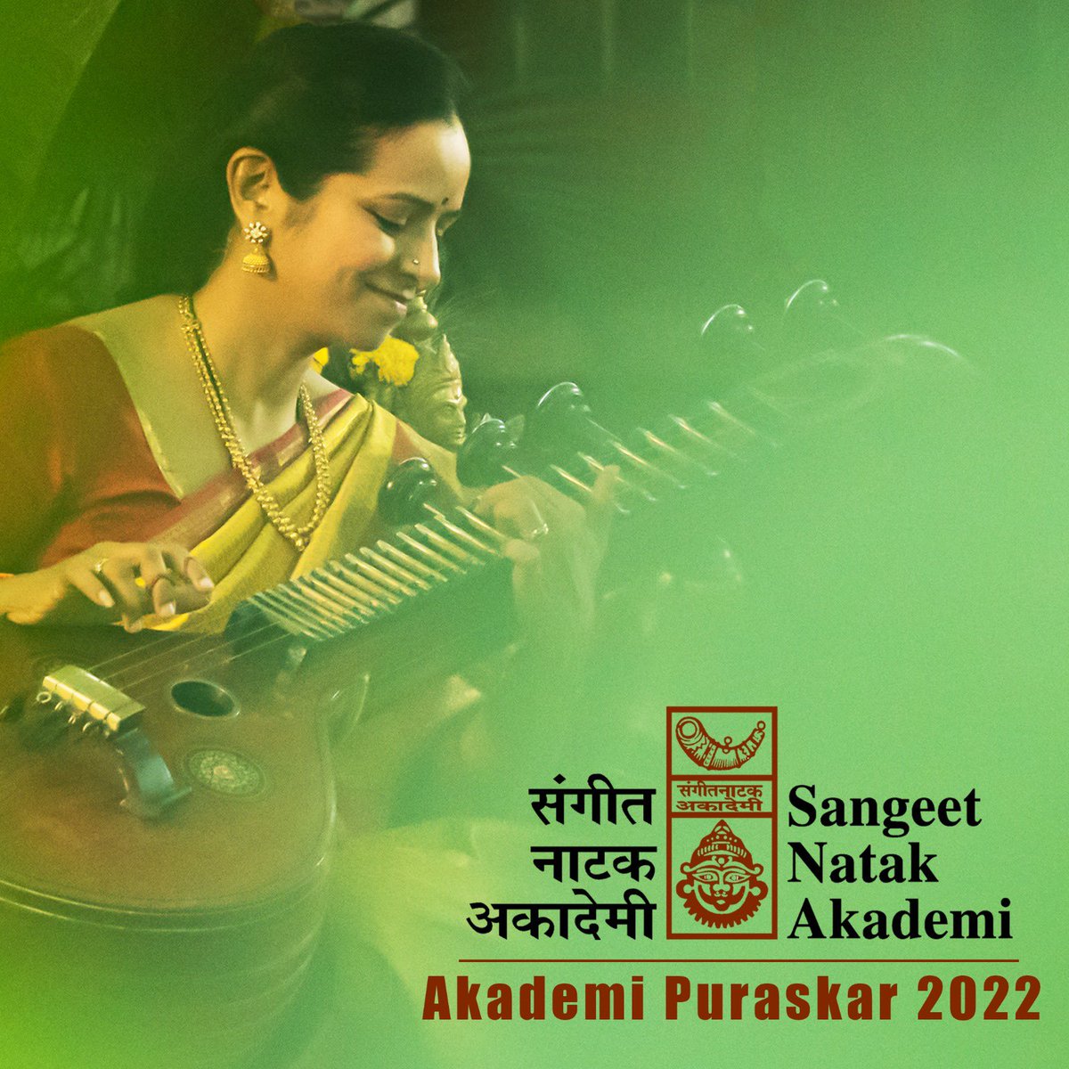 Thank you so much Sangeet Natak Akademi for the the prestigious central Govt award for the SARASWATHI VEENA. I thank all of you for your prayers, support and blessings always. My charan sparsh to my parents, PERIYAVA, my Gurus and family