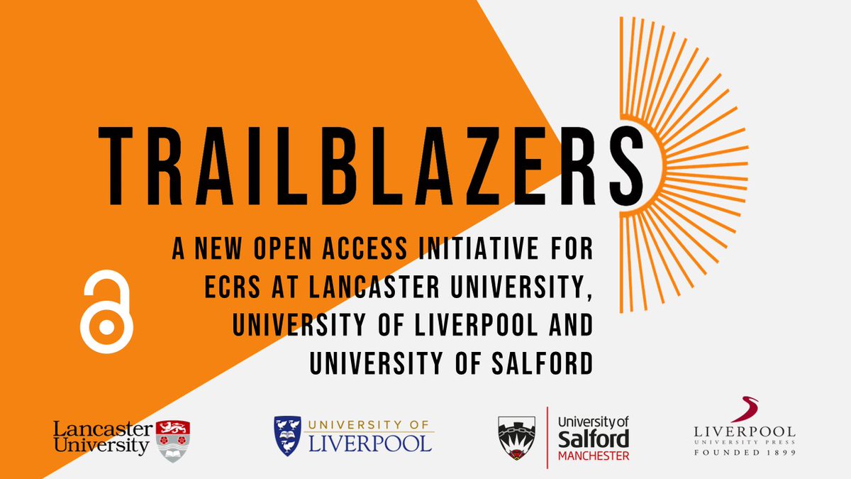 📚 LUP is delighted to announce Trailblazers: an exciting new open access initiative which uniquely combines open access publication with masterclasses, equipping ECRs with publishing and library skills to support their academic careers. Find out more: bit.ly/_trailblazers