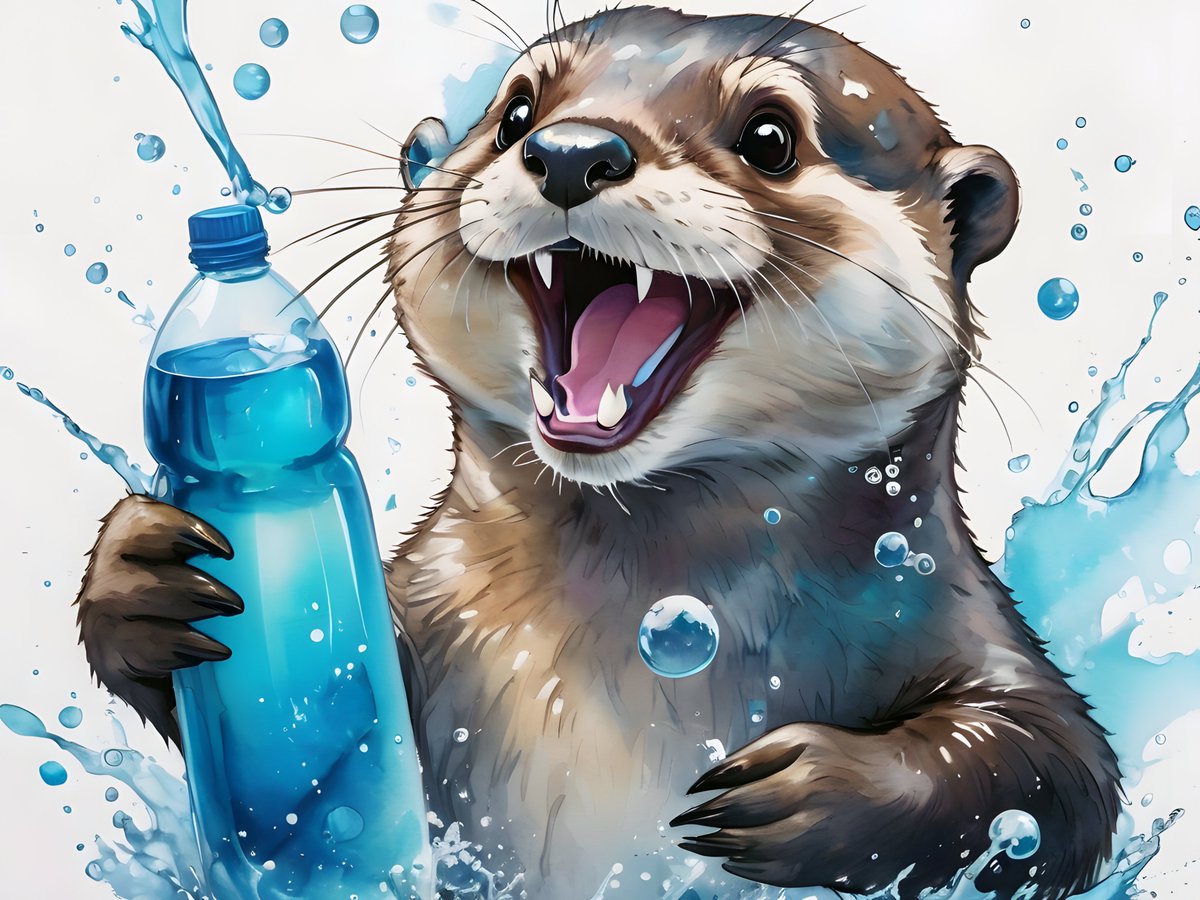 Thirsty Thursday: Just keep swimming and stay hydrated, because we're otterly determined to conquer the thirst! 🌊💦 #SipSipHooray #ThirstyThursdayChamp #WeekdayVibes #Thursday #thursdayvibes #fun #smile #today #life #humor #chillin #wit #times #funtimes #laughter #memesdaily