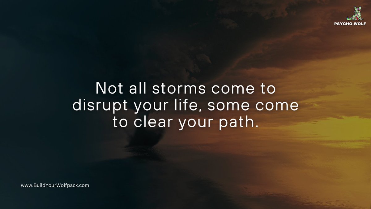 Life's storms may seem daunting, but remember, sometimes they're just there to pave the way for something greater 💫 #ClearingThePath #LifeLessons #PositiveVibesOnly