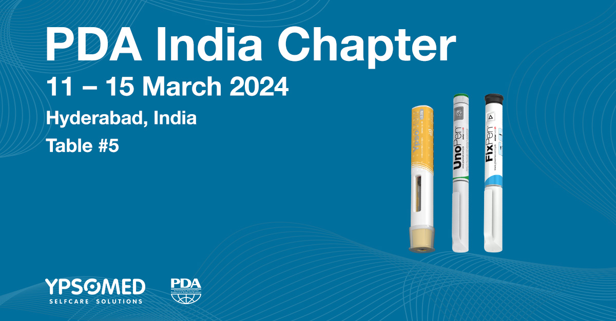 Join us at the PDA India Chapter 🌟! We are excited to be part of the PDA India Chapter from 11 to 15 March 💙. More information here 👉 brnw.ch/21wHqNB #Ypsomed #PDAIndia #Networking