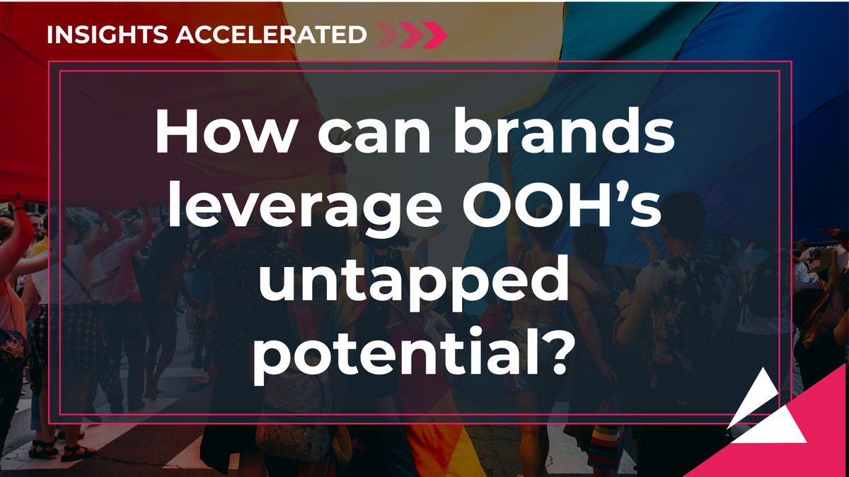 How can brands utilise the power of OOH to foster #diversity? Find out in our latest #InsightsAccelerated report: bit.ly/3SMLbRQ
