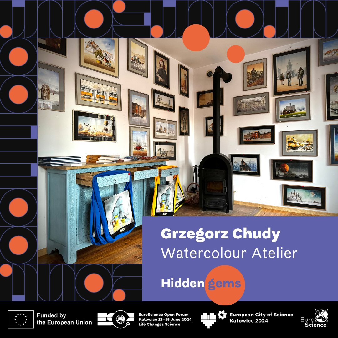 Discover Katowice’s hidden gem: Grzegorz Chudy's Watercolour Atelier! 💎 The author invites you to visit his atelier, stay awhile and listen to a fey tale about his minute motherland. 🗣️⚒️ More info at 👉 esof.eu/grzegorz-chudy