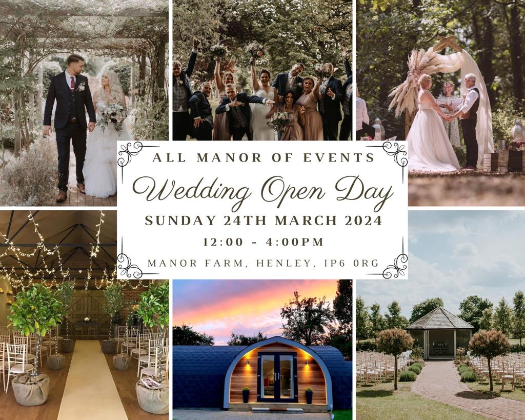 allmanorofevent's tweet photo. Come along and visit the wedding venue with a difference in the peaceful Suffolk countryside for our wedding open day on 24th March 2024 12 - 4pm.

📆 Sunday 24th March 2024 12.00 - 4pm

No appointment is necessary.

#allmanorofevents #weddingopenevening #suffolkweddingvenue https://t.co/nZwYucJr3E