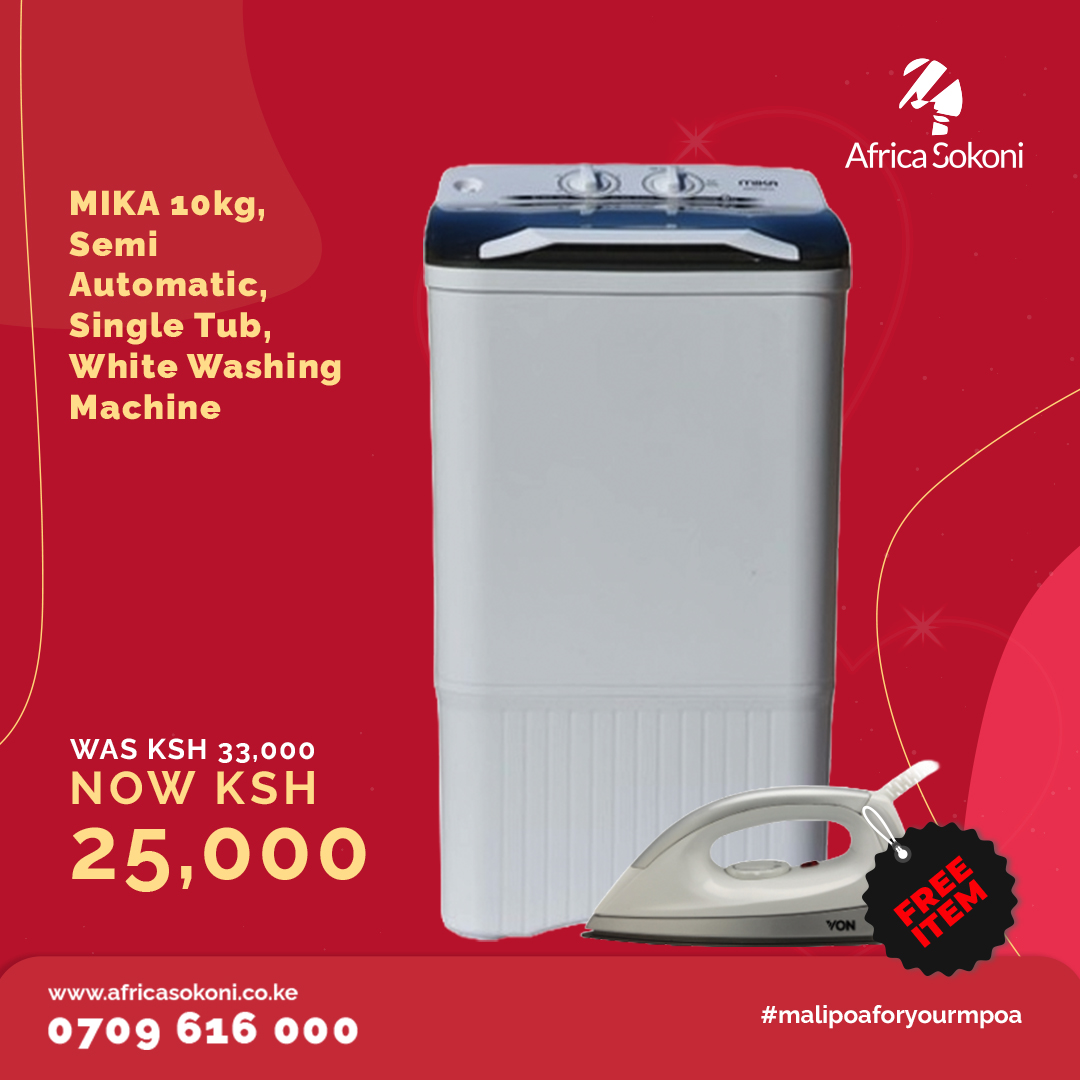 Efficiency meets simplicity in our single-tub washer. To purchase, ☎Call 0709616000 📱Whatsapp 0725616000 🔗bit.ly/3uQKAqg #LoveYourCart #FebruaryFinds #ValentinesDeals #ShopTheLove #HeartfeltGifts #FebruaryFavorites #SpreadLoveShopOnline