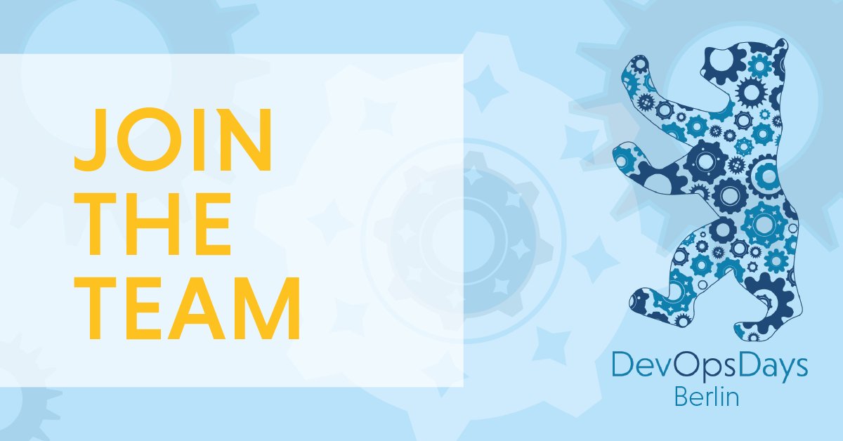 Berlin DevOps (@blndevops) on Twitter photo Passionate about #DevOps? Want to be part of something big?
Join the organizer team of #DevOpsDays Berlin! Help shape an unforgettable event, connect with industry experts, and make a lasting impact!
👉Get in touch: berlin@devopsdays.org
devopsdays.org/events/2024-be… Passionate about #DevOps? Want to be part of something big?
Join the organizer team of #DevOpsDays Berlin! Help shape an unforgettable event, connect with industry experts, and make a lasting impact!
👉Get in touch: berlin@devopsdays.org
devopsdays.org/events/2024-be…