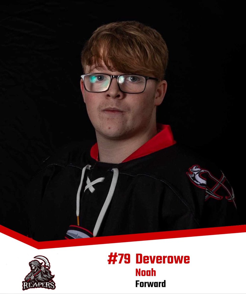 🌟 Introducing Noah Deverowe, 18, with 4 months on the ice! 🏒 A dedicated fan of the Deeside Dragons for 9 years, he decided to lace up and play. 🐉🏒 #NoahDeverowe #MeetTheTeam #ChesterRoadReapers #upTheReapers #deesideicerink #hockey #hockeylife