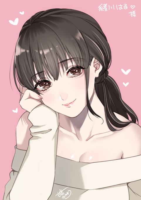 セクシー女優の緒川はるさん(@ogawa_haru_)のFAです～😊(似顔絵苦手マンが暴れた結果とも言う)
作品つくりに対するストイックなとこなど、とても素敵な女優さんで尊敬してます💜 