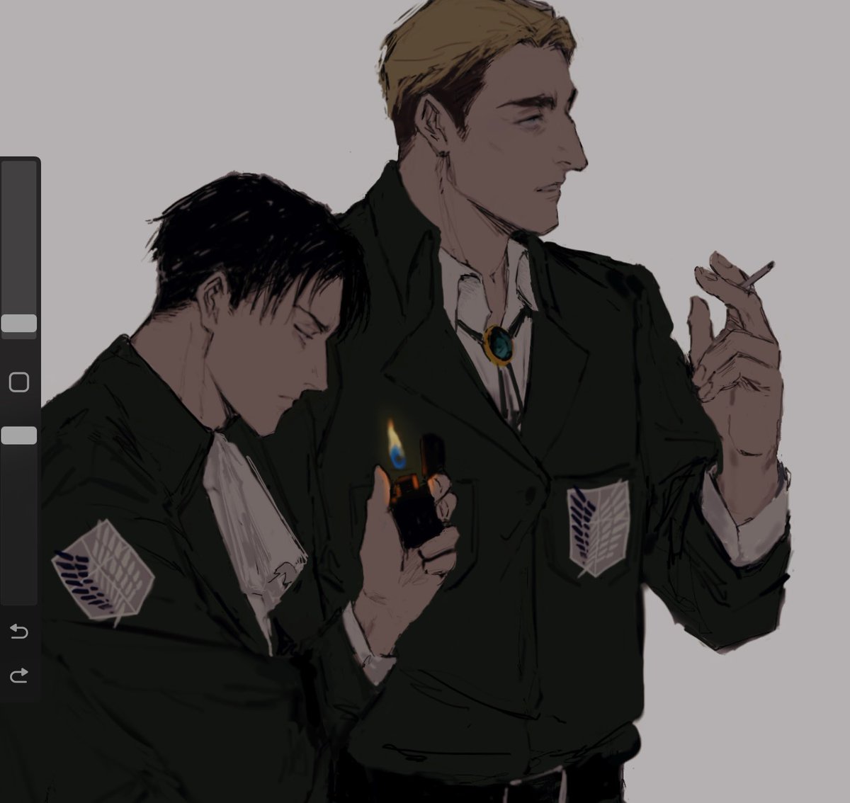 🚬 #aot #eruri
