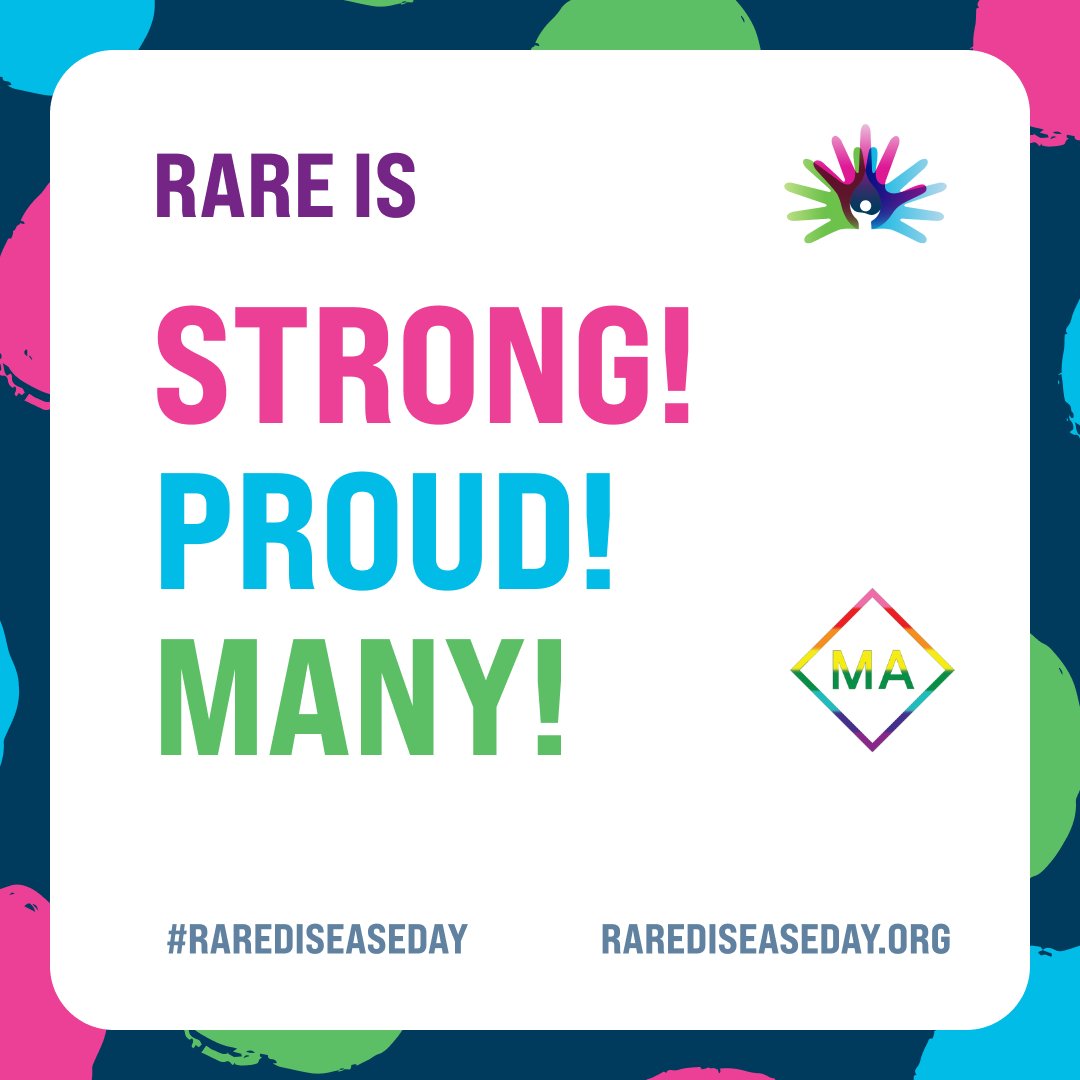 Today is <a href="/rarediseaseday/">Rare Disease Day</a> - Globally 300 million people are living with one or more of 6,000 rare conditions.
Today, #shareyourcolours in support of #RareDiseaseDay – spread #awareness, share stories &amp; advocate for those who need it most 🩷🩵💚💜
👉🏼 rarediseaseday.org