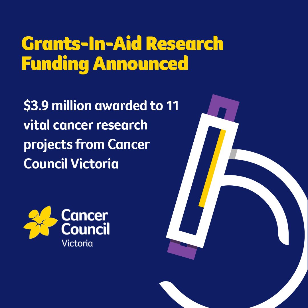 Prof Matthias Ernst, Dr Moritz Eissmann &amp; team receive prestigious <a href="/CancerVic/">Cancer Council Victoria</a> Grants-In Aid funding for research into pancreatic cancer. Congratulations <a href="/lab_ernst/">Ernst_Lab</a> !  

To learn more about our #CancerResearch visit onjcri.org.au #Anticancer