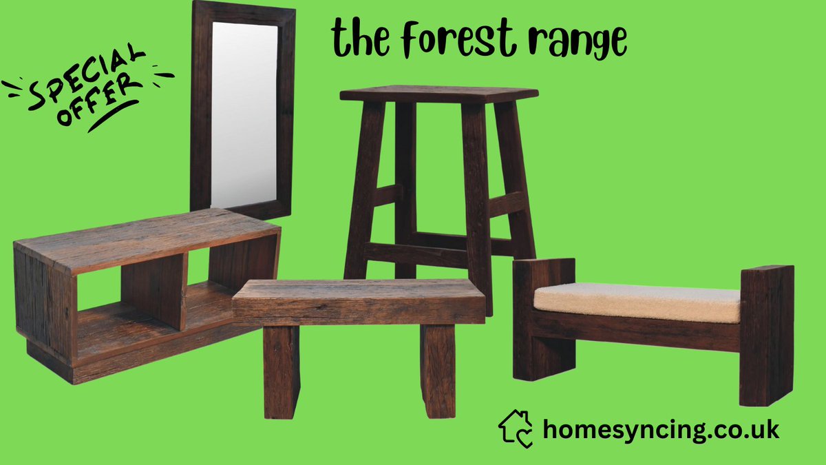 The Forest Range - On Offer this Week Only.

❤️Reclaimed Wood
❤️Crafted By Hand
❤️Natural Finish
❤️Fully Assembled

homesyncing.co.uk/search?keyword…

#forest #recycledwood #recycledfurniture #solidwoodfurniture #furnitureoffer #furnituresale #salesalesale #sale #offerprice #mediaunit