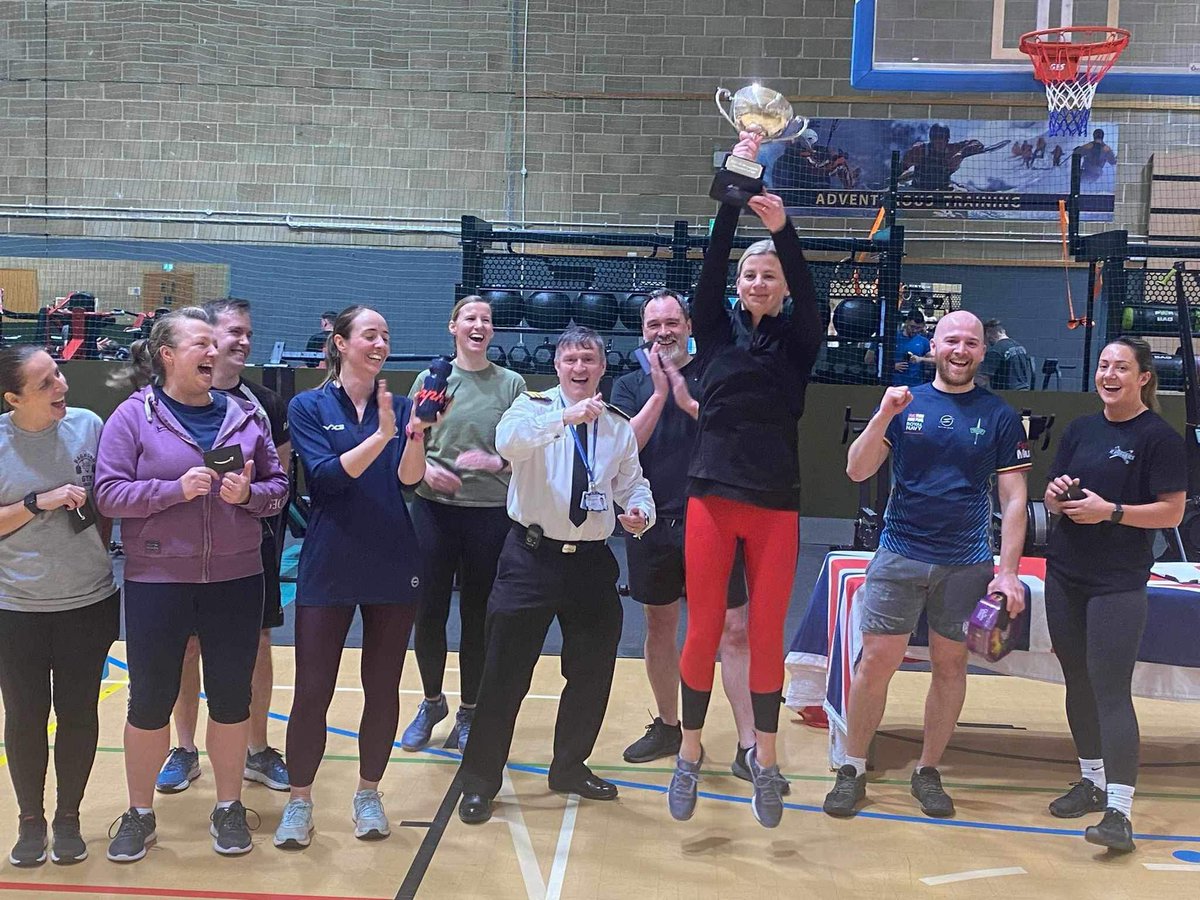 Unit Briefing Day also saw a team from JHGSW WIN the Brigs Cup - Dodgeball Competition! Celebrations all round! 🏆 @HMNBDevonport BZ team! 👌🏼🏐