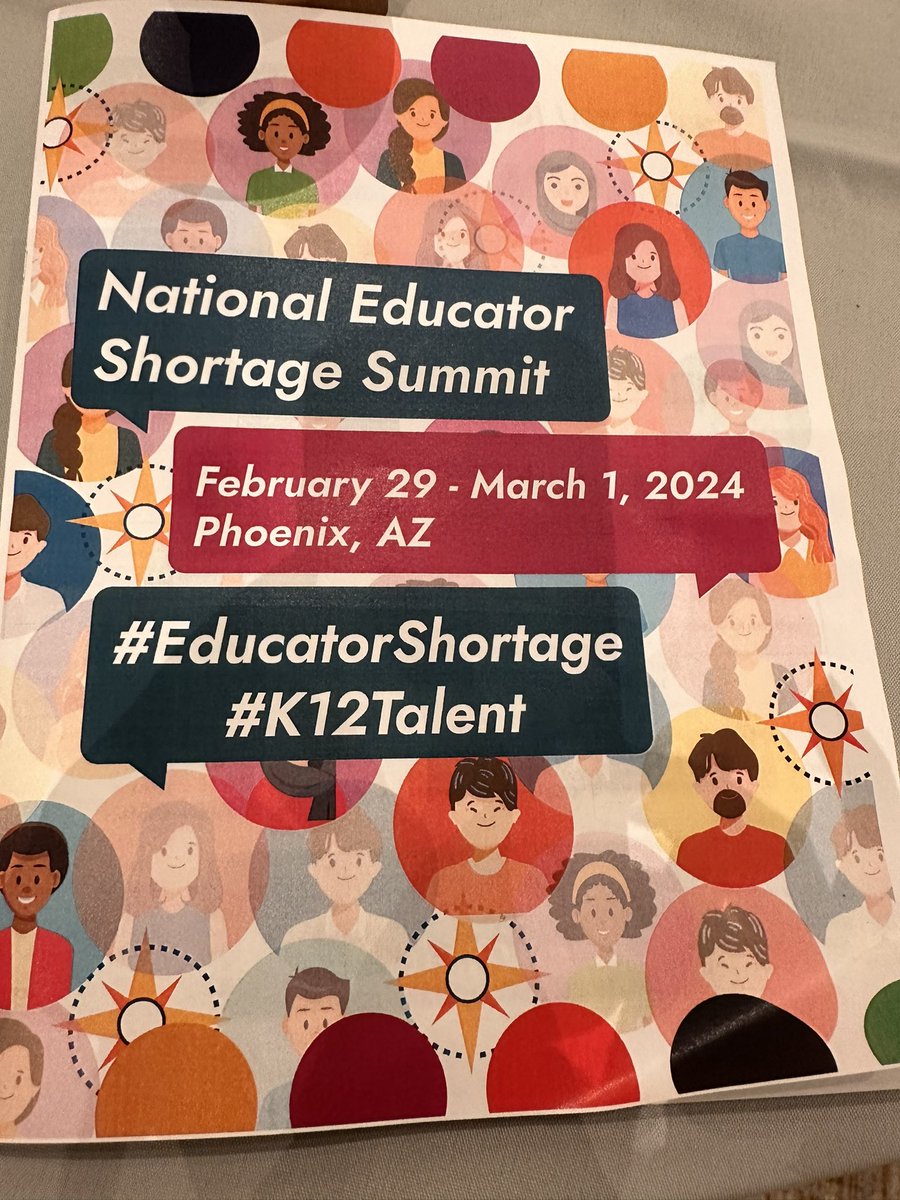 Excited to learn new strategies for teacher recruitment at the National Educator Shortage Summit #K12Summit #EducatorShortage